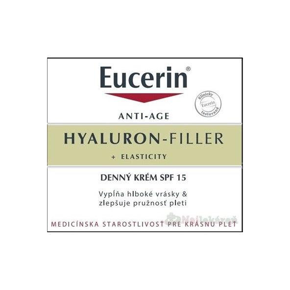 EUCERIN Hyaluron-Filler + Elasticity denní krém SPF 15 50 ml