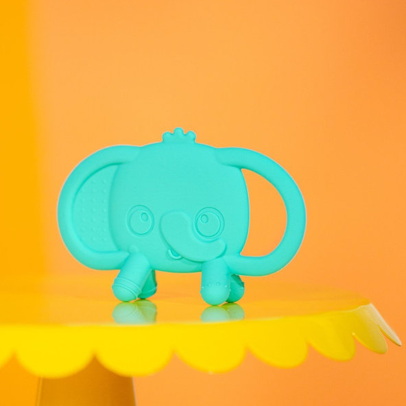 Bright Starts silikónová hryzačka Tame Your Tusks 3m+