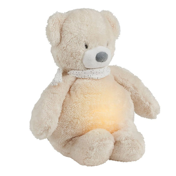 NATTOU Uspávač 4v1 Sleepy Bear Beige hudební se světýlkem 0 m+