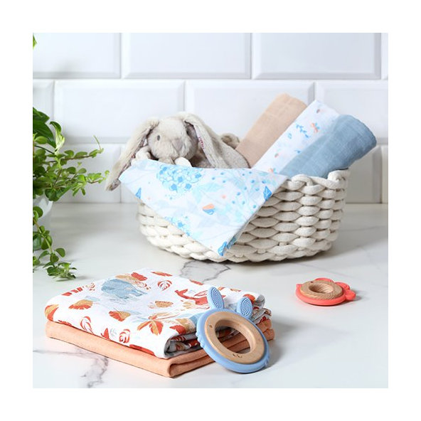 Babyono mušelínové pleny Super Soft starorůžová 3 ks