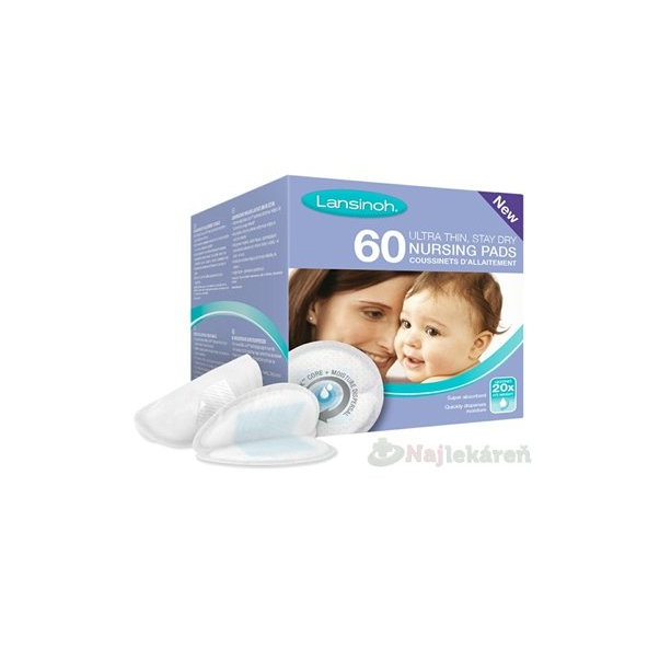 Lansinoh jednorázové vložky do podprsenky 60 ks