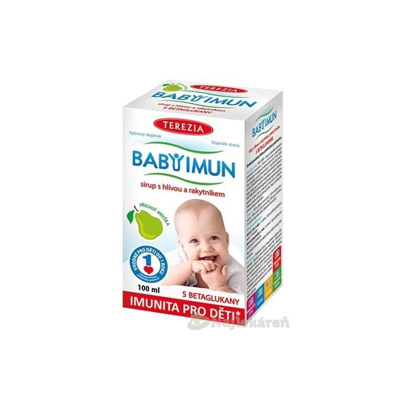 Terezia Baby Imun sirup s hlívou a rakytníkem hruška 100 ml