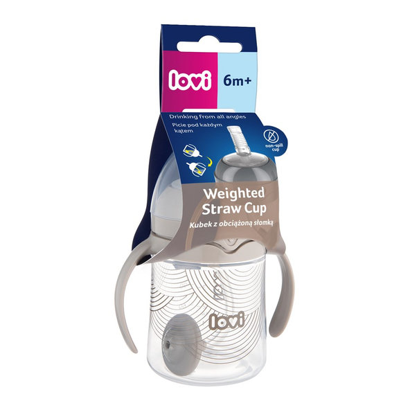 LOVI Harmony Hrnek první s brčkem a závažím 150 ml