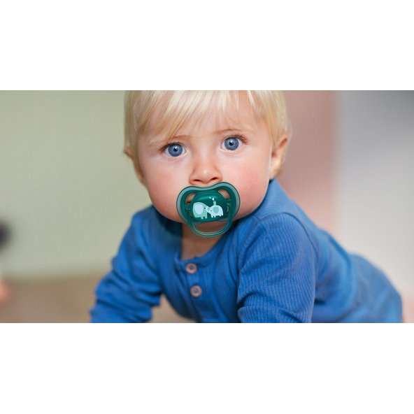 Philips AVENT dudlík Ultra Air 18 m+ chlapecký slon 2 ks