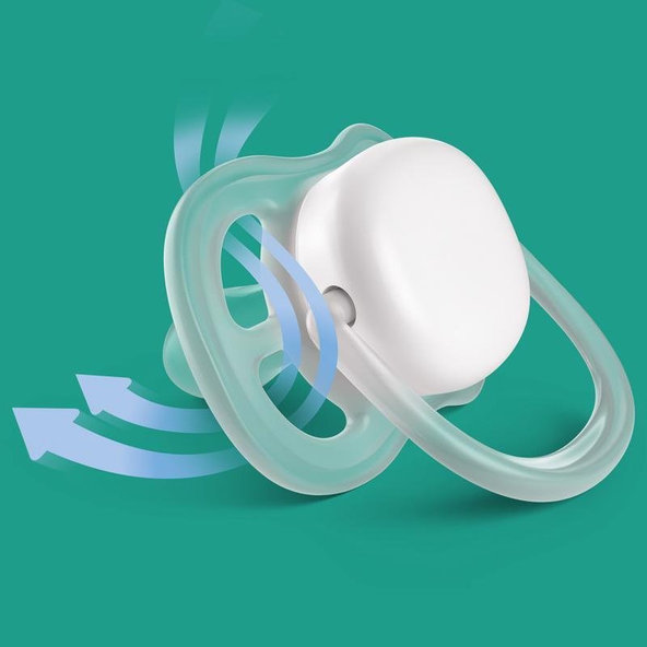 Philips AVENT dudlík Ultra Air 6–18 m dívčí modrý 2 ks