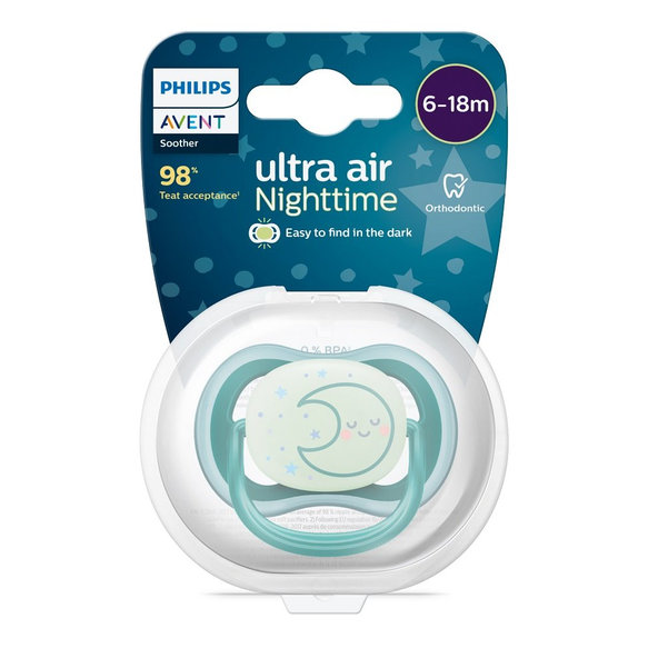 Philips AVENT dudlík Ultra Air noční 6–18 m neutrální 1 ks