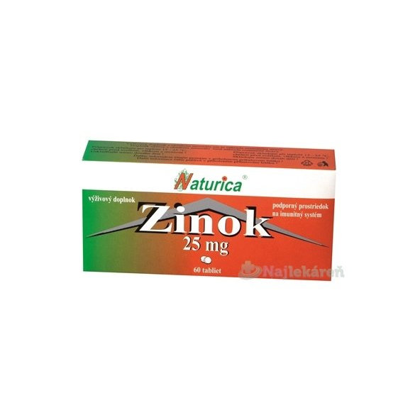 Naturica Zinok 25 mg 60 tablet