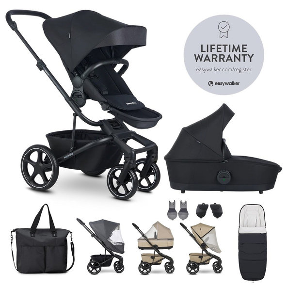 Easywalker kočík Harvey 5 Midnight Black XXL set