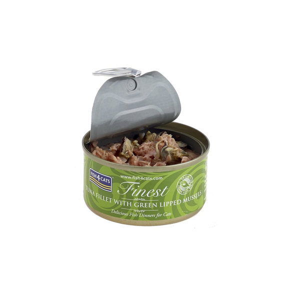 FISH4CATS Finest konzerva pro kočky tuňák s mušlemi 70 g