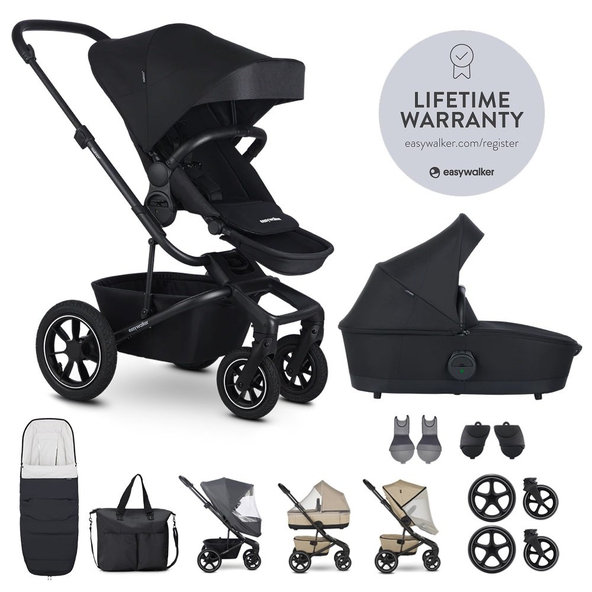 Easywalker kočík Harvey 5 Air Midnight Black XXL set