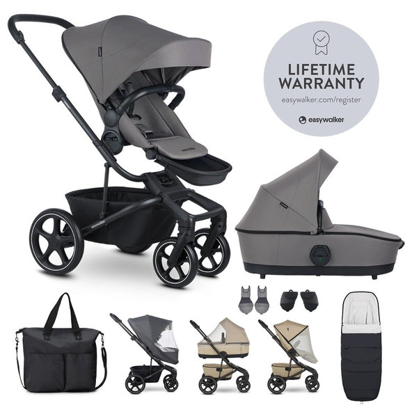Easywalker kočík Harvey 5 Pebble Grey XXL set
