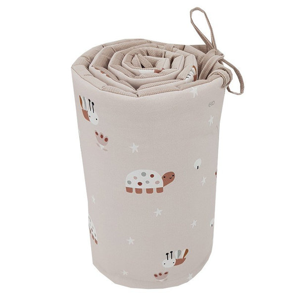 EKO Chránič do postýlky Velvet Bees Beige 360 x 35 cm