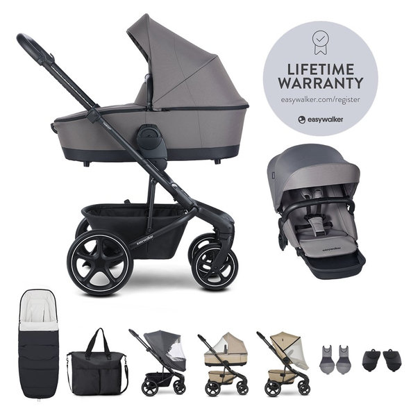 Easywalker kočík Harvey 5 Pebble Grey XXL set
