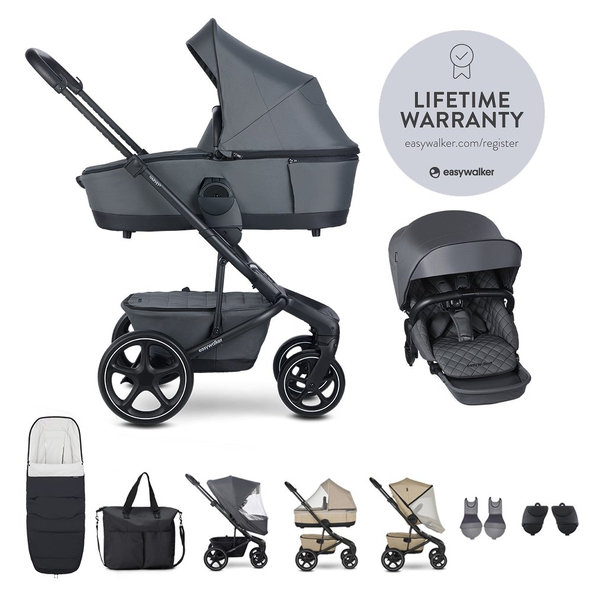 Easywalker kočík Harvey 5 Premium Mineral Grey XXL set