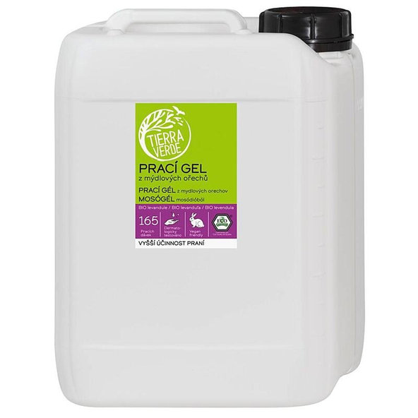Tierra Verde prací gel z mýdlových ořechů BIO levandule 5 l