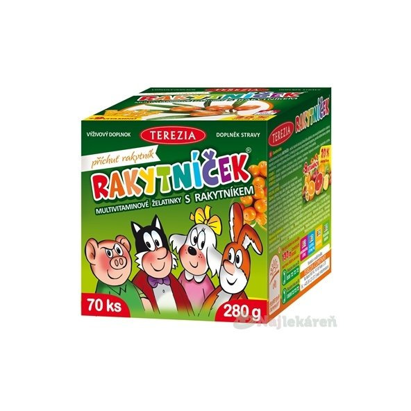 Terezia Rakytníček multivitamínové želatinky 70 želé tablet