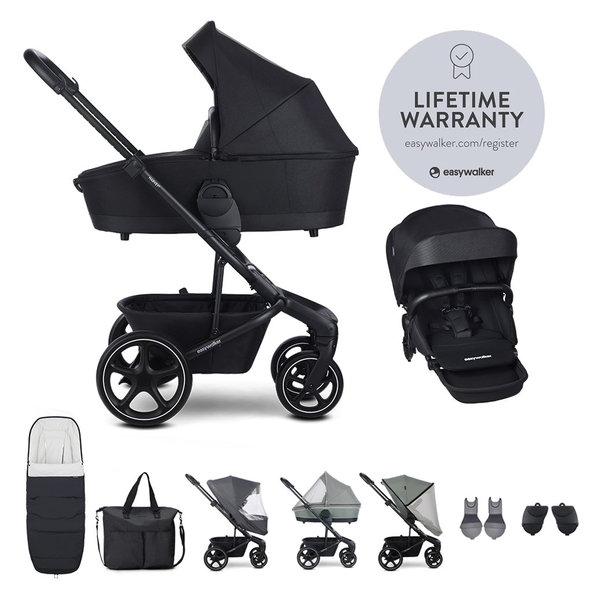 Easywalker kočík Harvey 5 Midnight Black XXL set