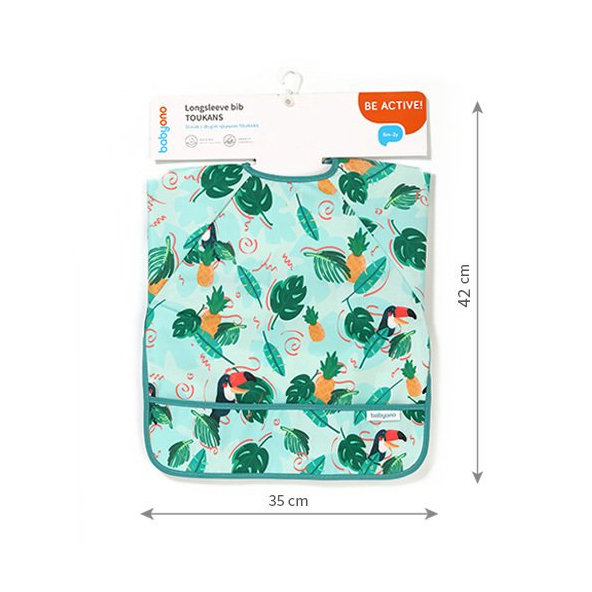 Babyono bryndák s dlouhým rukávem Toucan 35×52 cm 6 m+