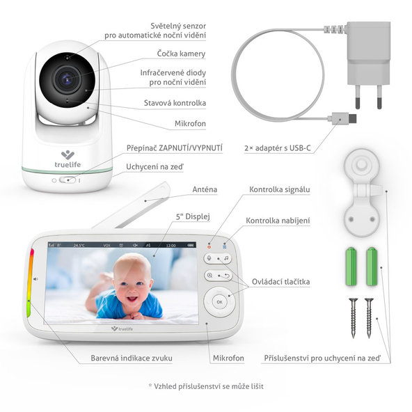 TRUELIFE NannyCam R5 360° digitální videůchůvička
