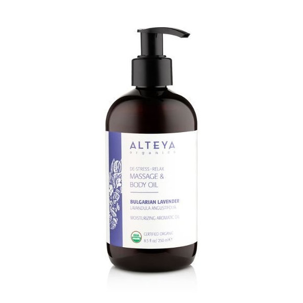 Alteya levandulový relaxační masážní olej 125 ml