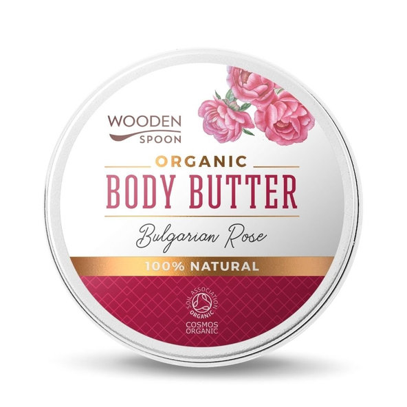 Wooden Spoon tělové máslo Bulharská růže 100 ml