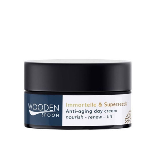 Wooden Spoon denní anti-age krém se slaměnkou 50 ml