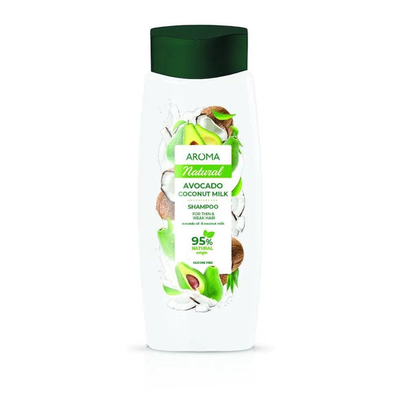Aroma Avocado & Coconut Milk šampon na jemné a slabé vlasy 400 ml