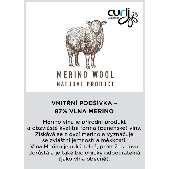 Curli postroj pro psy se sponou Merino vlna Black XL 12-18 kg