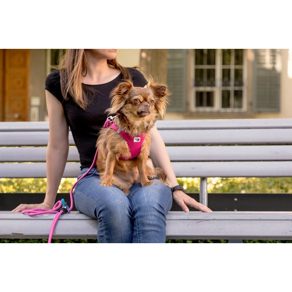 Curli vodítko pro psy Comfort Pink L