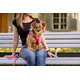 Curli vodítko pro psy Comfort Pink L
