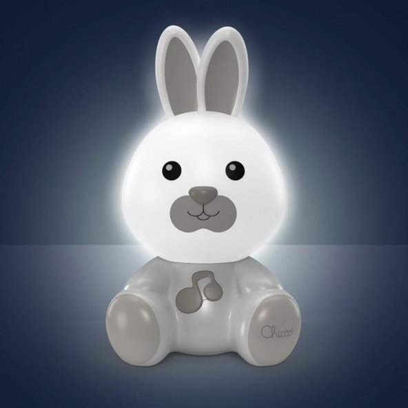 Chicco hudební noční světlo Zajíček neutral 0 m+