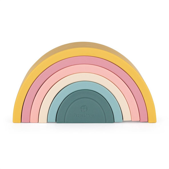 PETITE&MARS skládací hračka TAKE&MATCH Rainbow Intense Ochre 12 m+