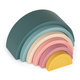 PETITE&MARS skládací hračka TAKE&MATCH Rainbow Misty Green 12 m+