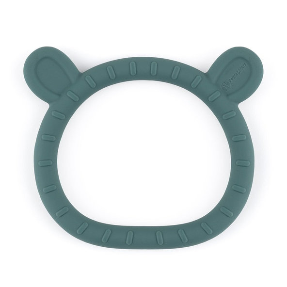 PETITE&MARS silikonové kousátko Teddy Misty Green 0 m+