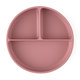 PETITE&MARS dělený kulatý silikonový talíř TAKE&MATCH Dusty Rose 6 m+