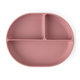 PETITE&MARS dělený oválný silikonový talíř TAKE&MATCH Dusty Rose 6 m+