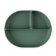 PETITE&MARS dělený oválný silikonový talíř TAKE&MATCH Misty Green 6 m+