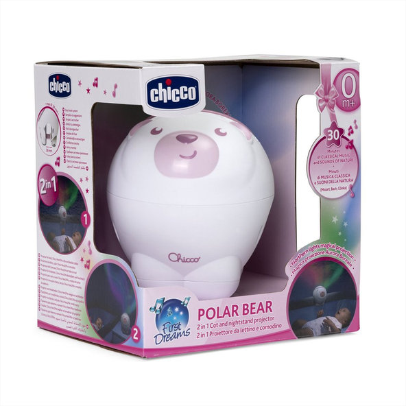 Chicco projektor polární záře Medvěd růžový