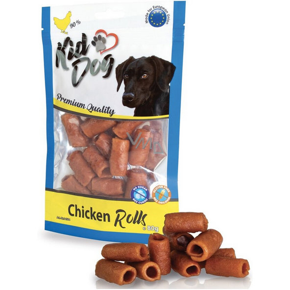 KID DOG kuřecí trubičky pro psy 80 g
