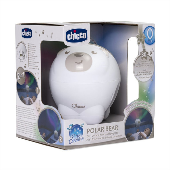 Chicco projektor polární záře Medvěd neutral