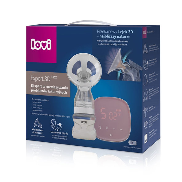 LOVI Expert 3D Pro Odsávačka mateřského mléka elektrická 2-fázová