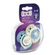 LOVI Night & Day Dudlík dynamický silikonový chlapecký 6–18 m 2 ks
