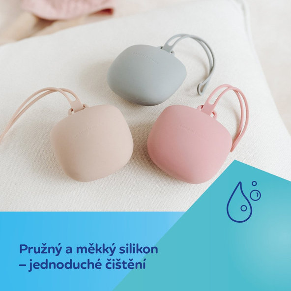 Canpol Babies silikonové pouzdro na dudlík béžové