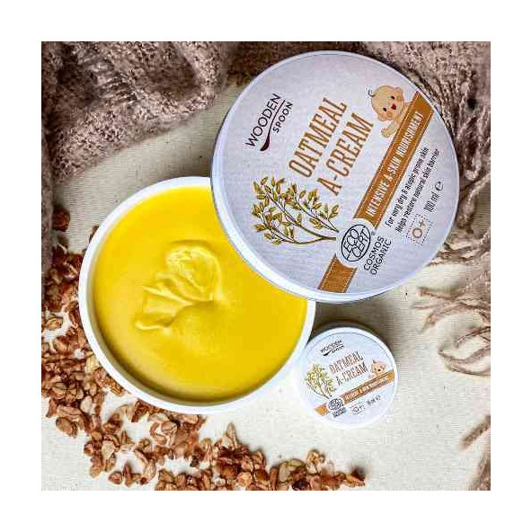 Wooden Spoon upokojující krém z ovesných vloček 100 ml