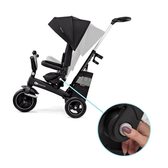 Kinderkraft Select trojkolka Easytwist Black Premium