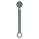 NATTOU Klip na dudlík silikon dark grey