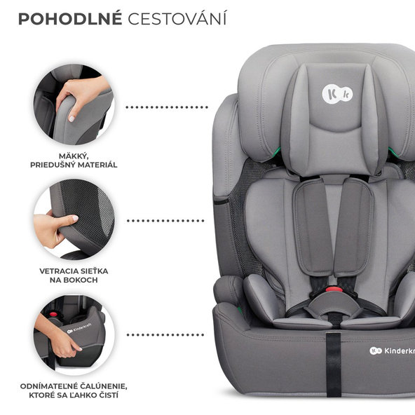 Kinderkraft autosedačka Comfort Up i-Size 76–150 cm Grey