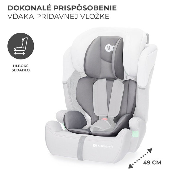 Kinderkraft autosedačka Comfort Up i-Size 76–150 cm Grey