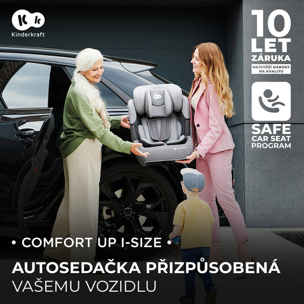 Kinderkraft autosedačka Comfort Up i-Size 76–150 cm Pink