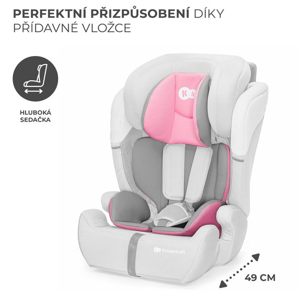 Kinderkraft autosedačka Comfort Up i-Size 76–150 cm Pink